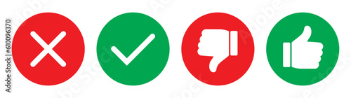 Thumbs up and down flat icon in circle shapes. Thumb up and thumb down sign.Thumb up and thumb down flat icon on transparent background. Vector illustration	