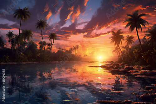 Summertime Paradise Captivating Summer Beach Photos for Your Vacation, Travel Tropical Island Dreams Jungle Trip Destination Bali Malé Cancún Phuket Kair Bora Bora Maldives Hawaii Fiji Generative AI