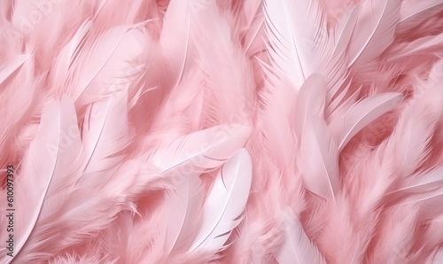  a close up of pink feathers with a black background and a white background with a black border and a pink background with a black border and white border. generative ai