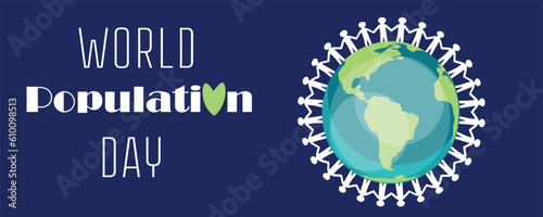 Banner for World Population Day
