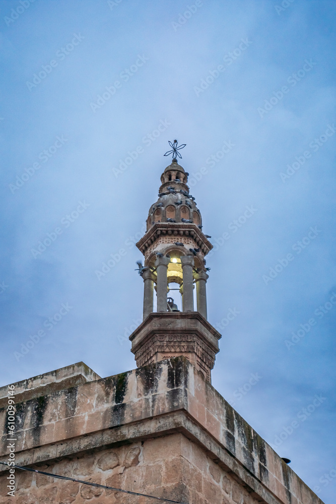 Midyat district of Mardin province with photographs taken from various angles