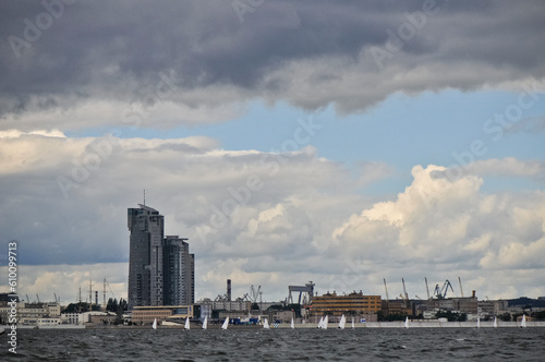 Obraz na płótnie Morze Jachty Żagle Gdynia w salonie