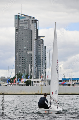 Obraz na płótnie Morze Jachty Żagle Gdynia w salonie