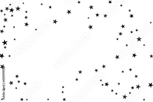 Star confetti. Abstract casual confetti background. Bright design pattern. © niko180180