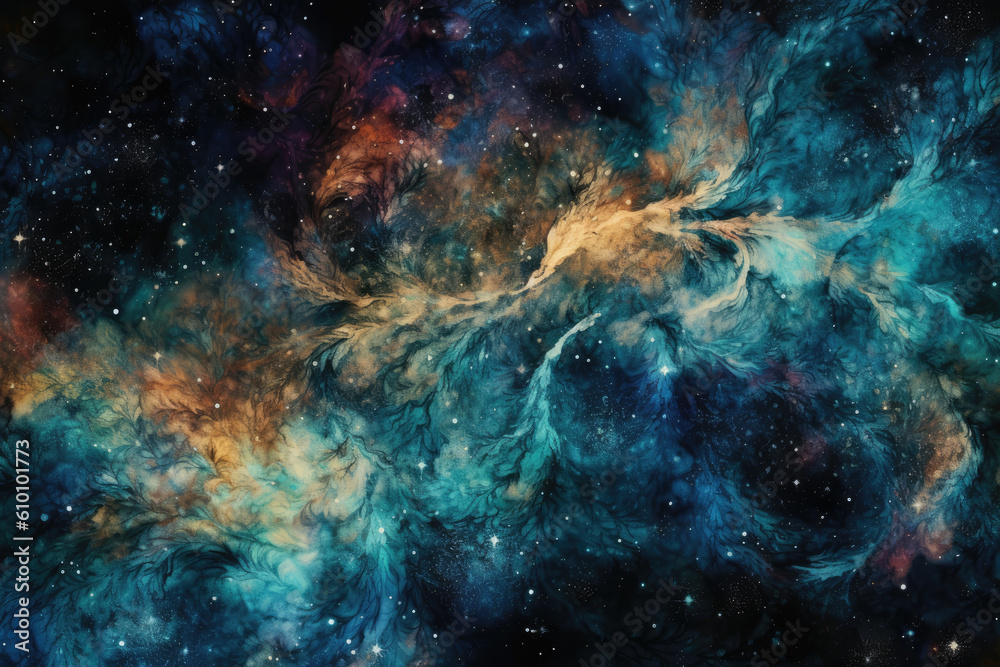 ink swirl pattern inspired by the majestic beauty of the night sky, with deep and rich colors and sparkling specks of light, generative ai ink swirl pattern inspired by the majestic beauty of the night sky, with deep and rich colors and sparkling specks of light, generative ai