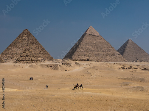 Pyramids of Giza in Cairo, Egypt © Sean
