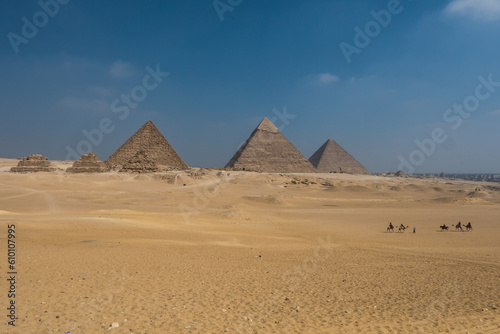 Pyramids of Giza in Cairo  Egypt