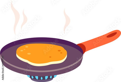 Pancake Frying In Pan