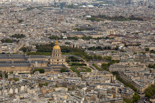 View of the Seine River from the top of the Eiffel Tower