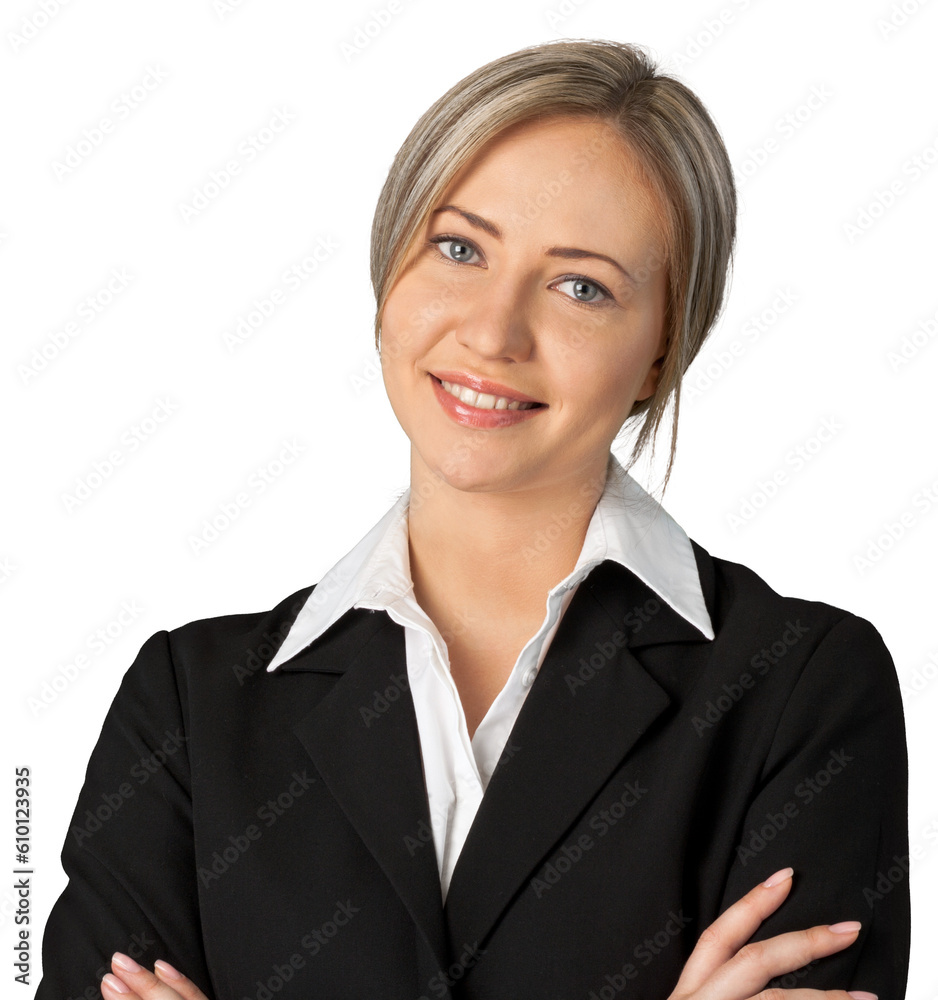 Portrait of a young businesswoman on background Portrait of a young businesswoman on background