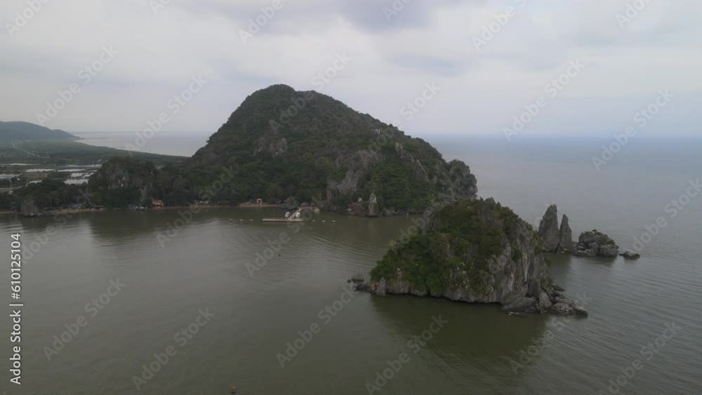 The aerial view of Southern Vietnamese Coast The aerial view of Southern Vietnamese Coast