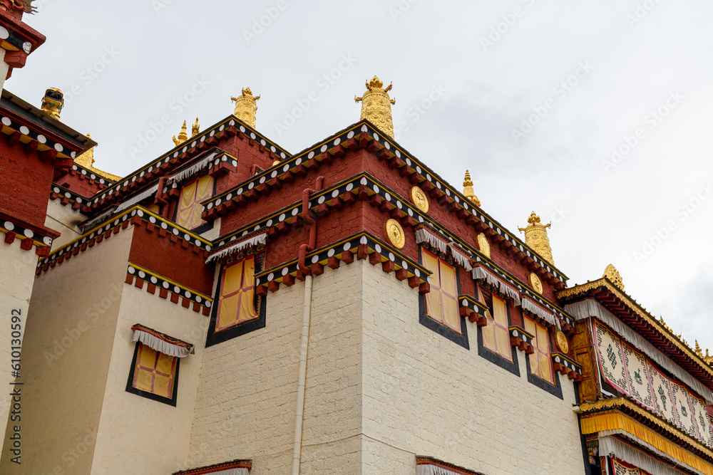 Kattan Songzamlin Temple in Shangri-La City, Deqen Prefecture, Yunnan Province, China