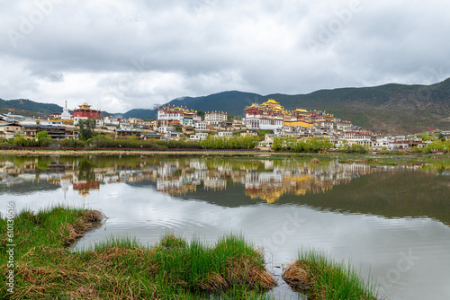 Kattan Songzamlin Temple in Shangri-La City, Deqen Prefecture, Yunnan Province, China photo
