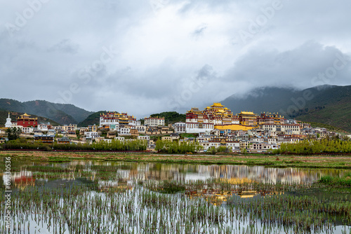 Kattan Songzamlin Temple in Shangri-La City, Deqen Prefecture, Yunnan Province, China photo