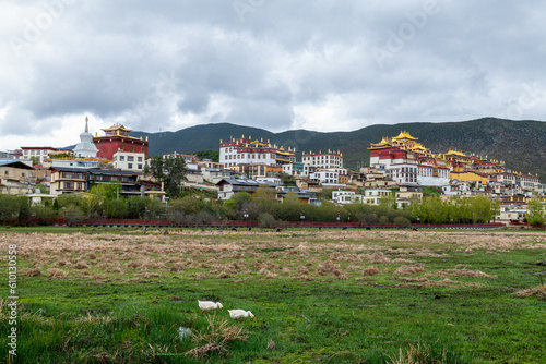 Kattan Songzamlin Temple in Shangri-La City, Deqen Prefecture, Yunnan Province, China photo