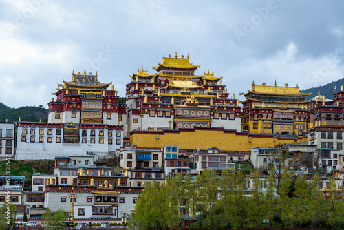 Kattan Songzamlin Temple in Shangri-La City, Deqen Prefecture, Yunnan Province, China photo
