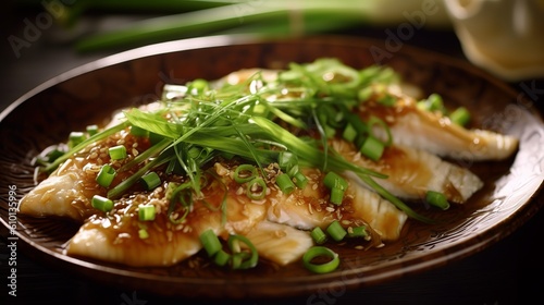 Gourmet Delights: Steamed Fish with Ginger and Scallions