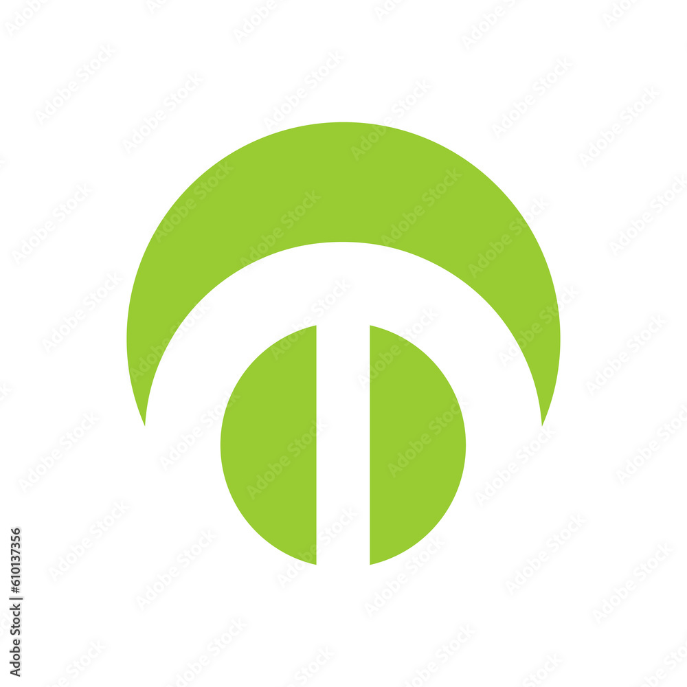 logo moon abstrak T collor green, natural, organik, circle logo moon abstrak T collor green, natural, organik, circle