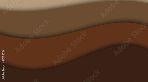 Vector illustration of a 3D ground layer