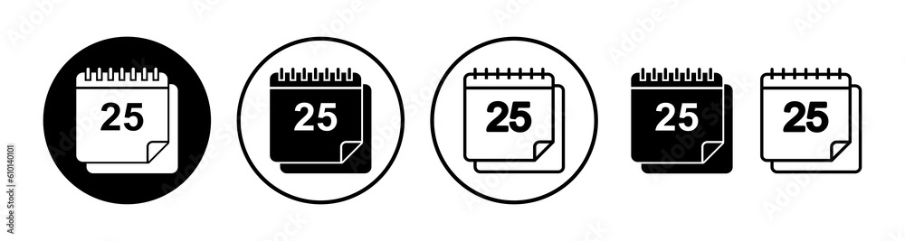 calendar icon vector. Calender symbol