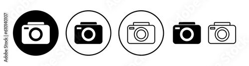 Camera Icon in trendy flat style isolated. Camera symbol web site design