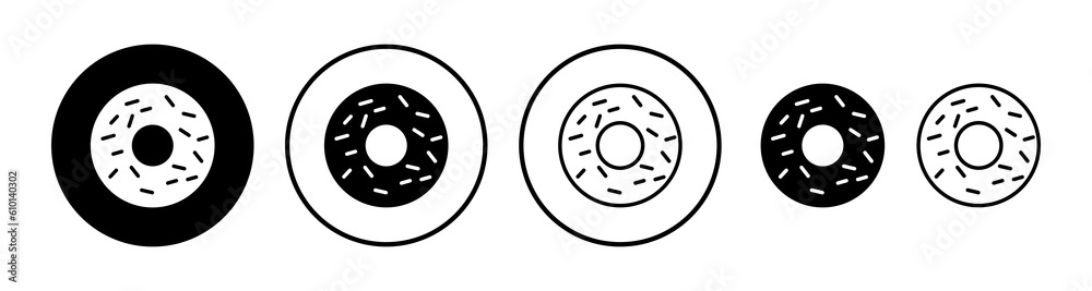 Donut icon vector. doughnut icon. donut logo Donut icon vector. doughnut icon. donut logo