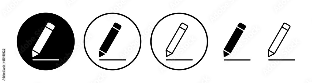 Edit icon vector. edit document sign and symbol. pencil Edit icon vector. edit document sign and symbol. pencil