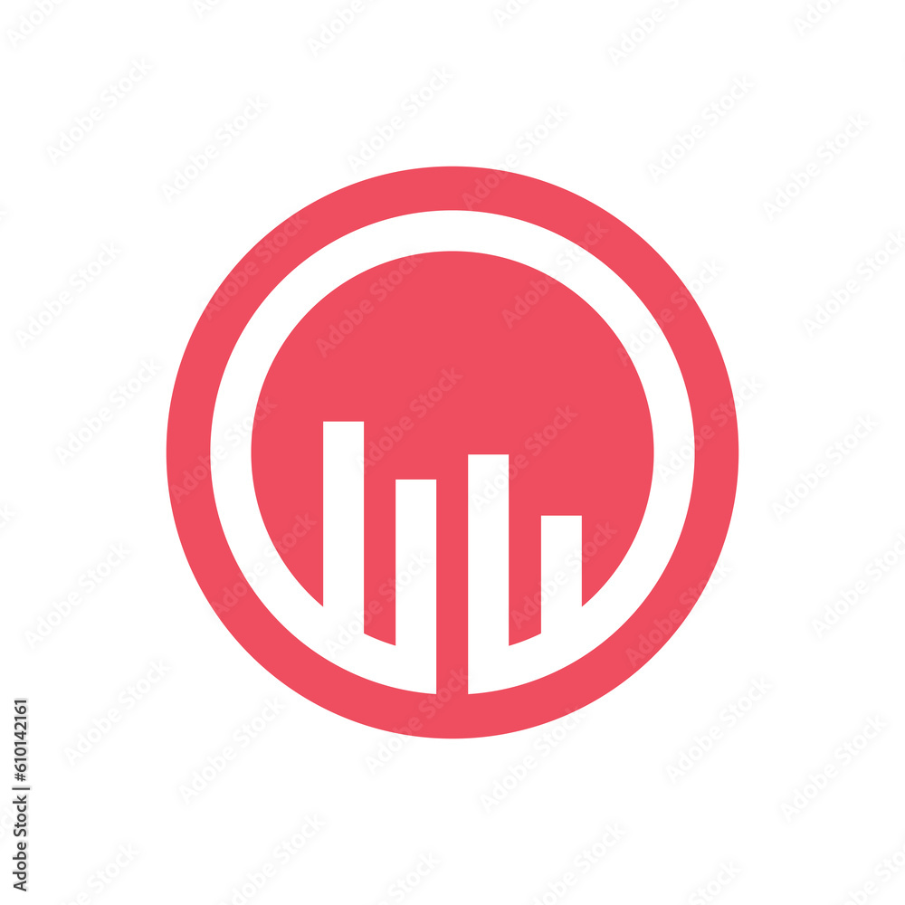 Decreasing graph icon symbol, flat vector illustration design Decreasing graph icon symbol, flat vector illustration design