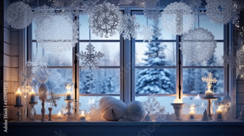 winter decoration with generative ai