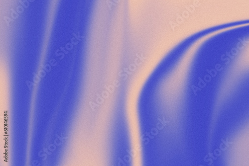 Abstract liquid gradient background. Distorted wave, grainy texture, dynamic fluid gradation graphic artwork. Vibrant colors motion swirls. Vintage retro style design.