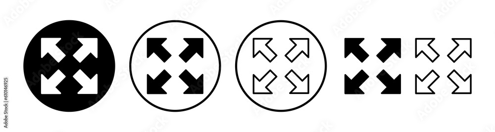 Fullscreen icon vector. expand fullscreen icon Fullscreen icon vector. expand fullscreen icon
