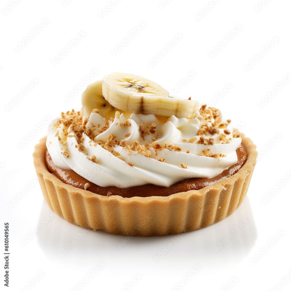 Homemade Delights - Banoffee Cookies, Isolated on White Background - Generative AI Homemade Delights - Banoffee Cookies, Isolated on White Background - Generative AI