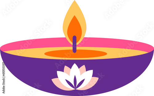 A Bowl Vesak Candle