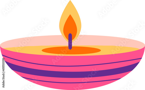 A Bowl Vesak Candle