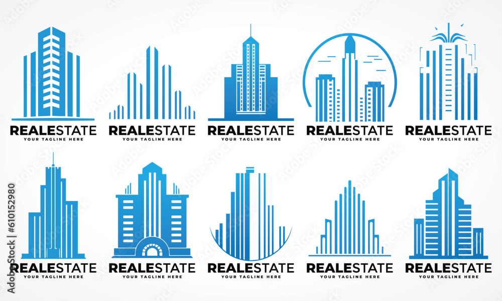 Real Estate Logo Pack Property Logo Set