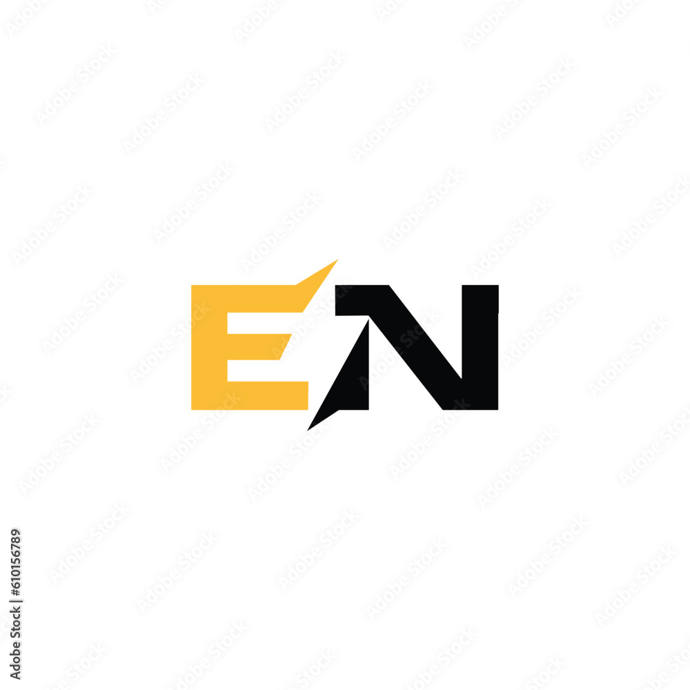 E and N Letter Electrical logo icon vector template.eps E and N Letter Electrical logo icon vector template.eps