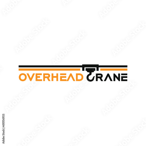 OVERHEAD CRANE logo icon vector template