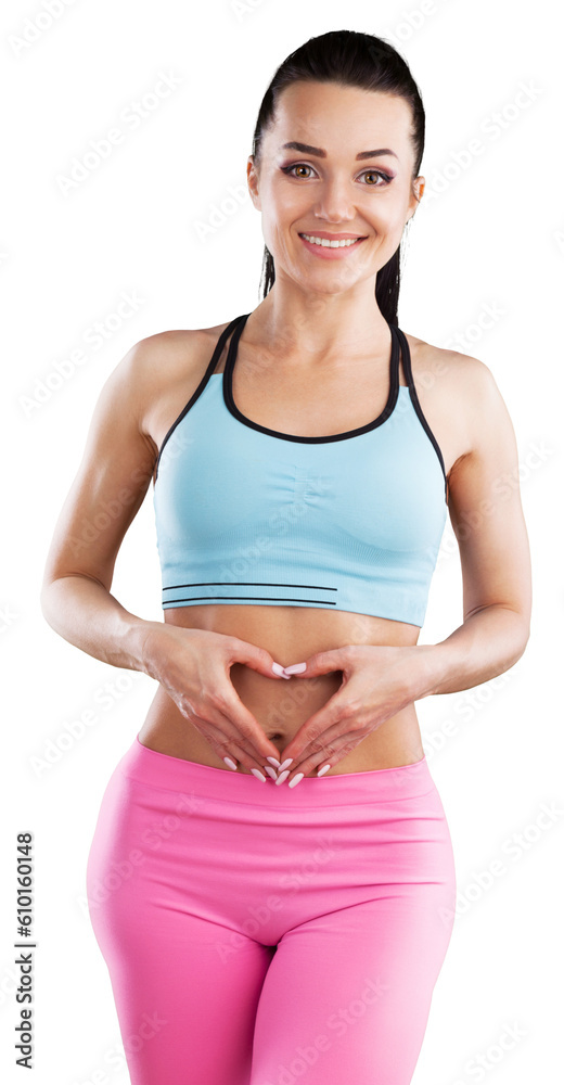 Young beauty woman has a stomachache. Sick Belly Concept Young beauty woman has a stomachache. Sick Belly Concept
