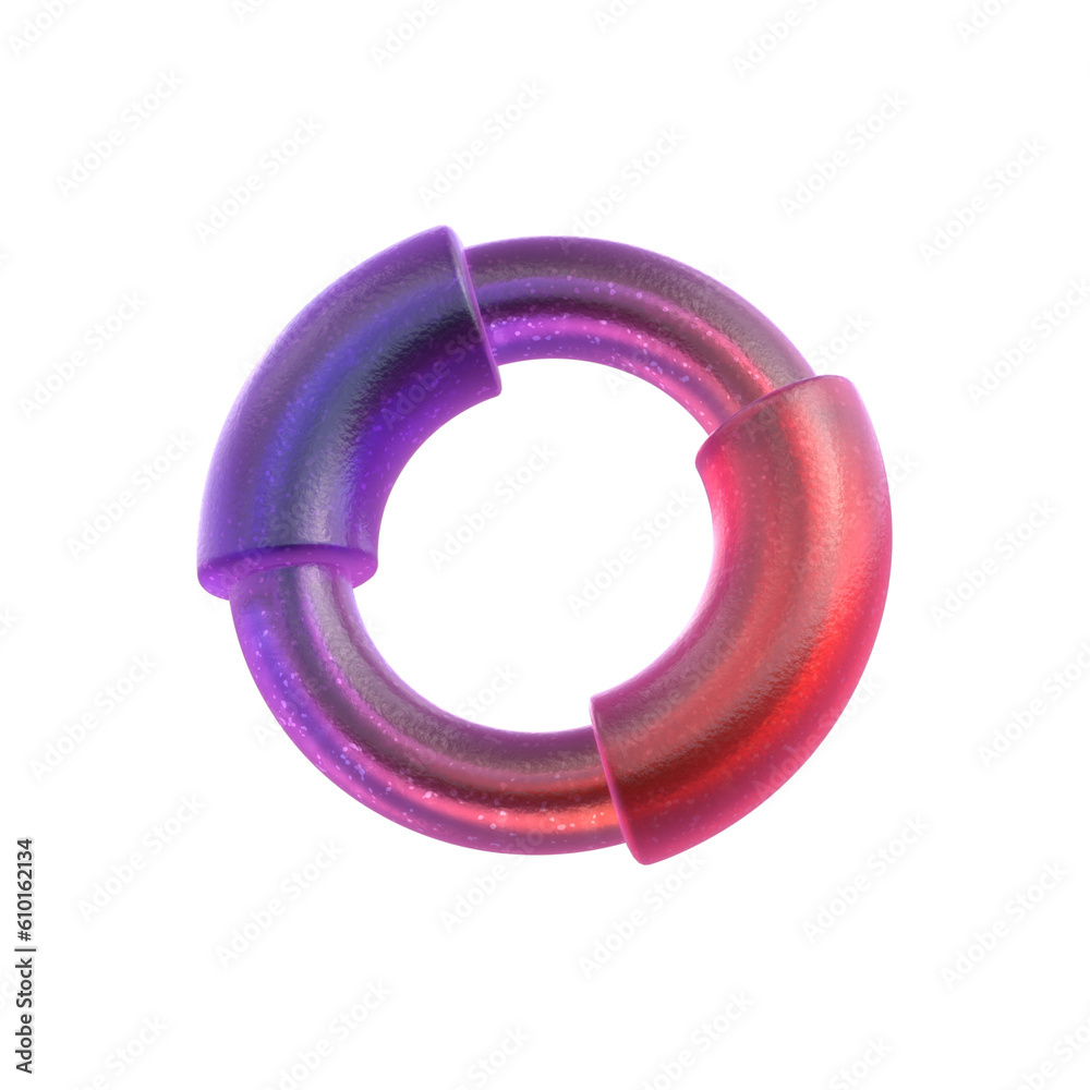 3d Rendering - Gradient Glass Abstract Geometric Object 3d Rendering - Gradient Glass Abstract Geometric Object