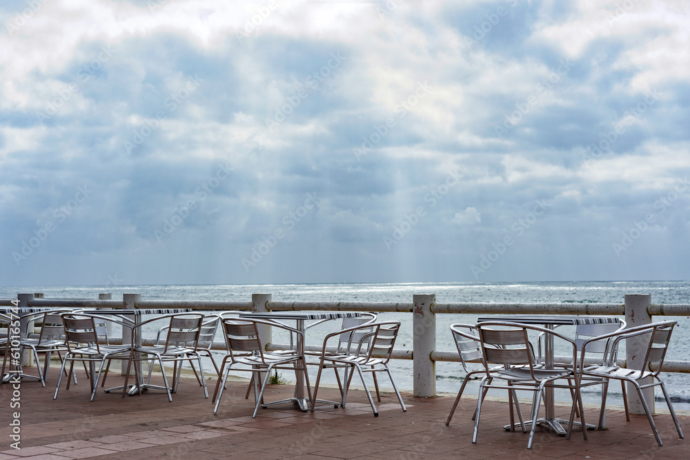 Terrasse en bord de mer