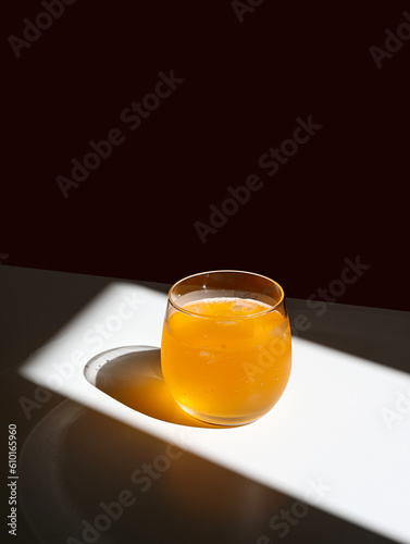 cup of tea with orange