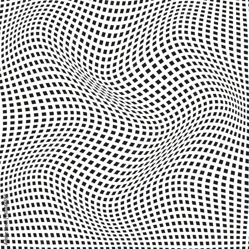 abstract black polka dot wave pattern illustration.