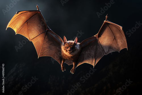 Illustration of a vampire bat. Generative AI. 