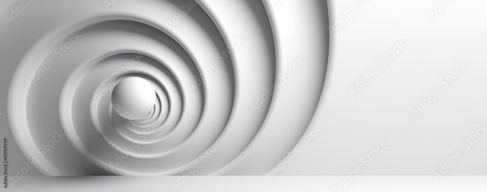 Obraz premium white abstract minimalist background with copy space, generative ai
