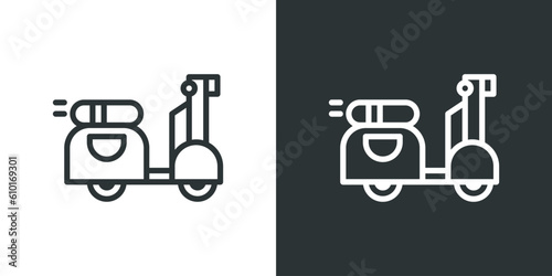 Motocycle. Transportation icon