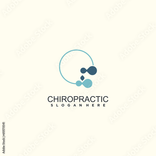 Chiropractic logo design idea for healthy