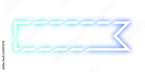 neon banner frame