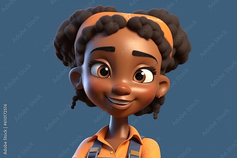 Black Female Carpenter Extremely Gorgeous Background Generative AI Black Female Carpenter Extremely Gorgeous Background Generative AI