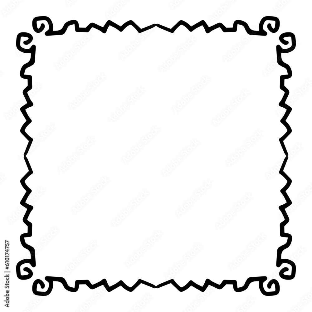 zigzag square frame zigzag square frame
