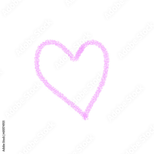 pink heart isolated